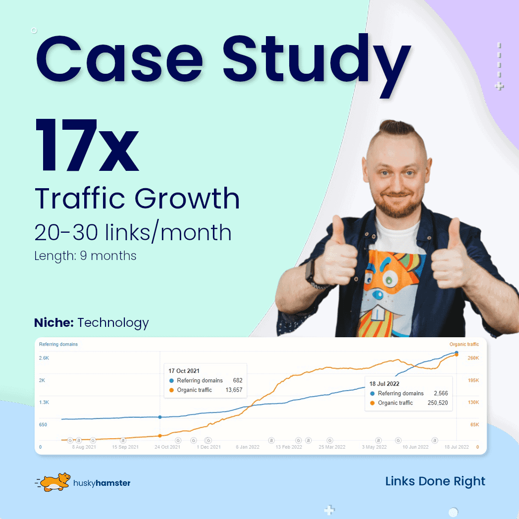 17x Traffic in 9 months (Technology Niche)