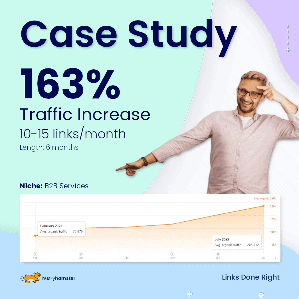 163% Traffic Increase in 6 Months With Links and SEO